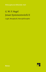 Jenaer Systementwürfe II - Hegel, Georg Wilhelm Friedrich; Horstmann, Rolf-Peter