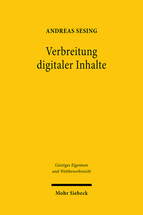 Verbreitung digitaler Inhalte - Andreas Sesing