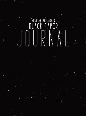 Black Paper Journal Black Lined Paper -  Scattering Lights Prints