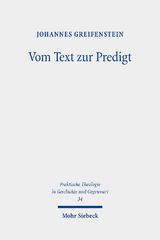 Vom Text zur Predigt - Johannes Greifenstein