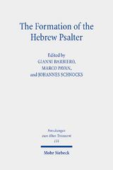 The Formation of the Hebrew Psalter - 