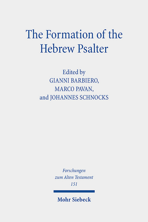 The Formation of the Hebrew Psalter - 