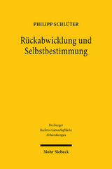 Rückabwicklung und Selbstbestimmung - Philipp Schlüter