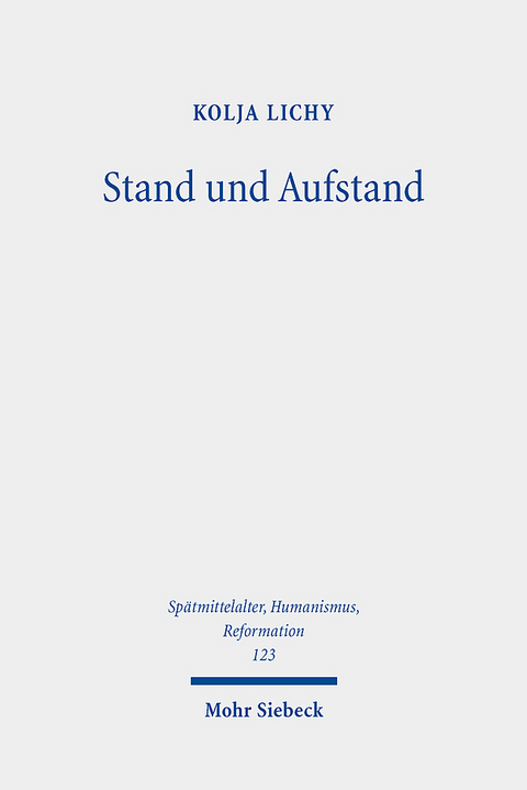 Stand und Aufstand - Kolja Lichy