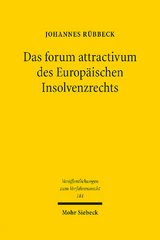 Das forum attractivum des Europäischen Insolvenzrechts - Johannes Rübbeck