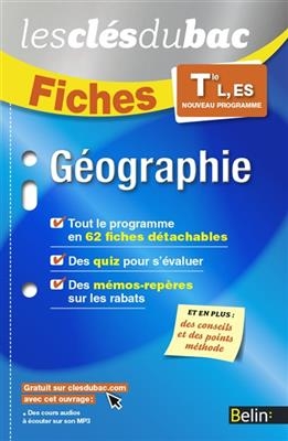 Géographie terminale L, ES : nouveau programme - François Vincent, Floriane Dutel