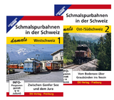 Schmalspurbahnen in der Schweiz damals - Teil 1 und Teil 2 im Paket, 2 DVD - 