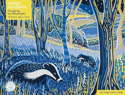 Adult Sustainable Jigsaw Puzzle Annie Soudain: Foraging by Moonlight - 