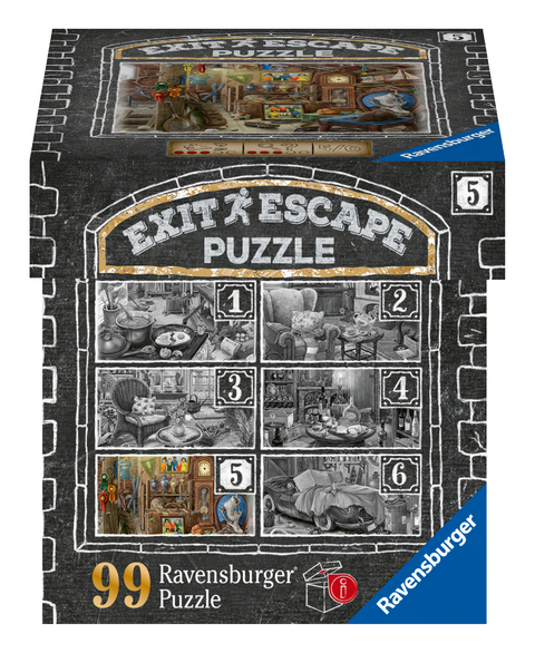 Ravensburger EXIT Puzzle 16881 - Im Gutshaus Dachboden – 99 Teile Puzzle für Erwachsene und Kinder ab 14 Jahren