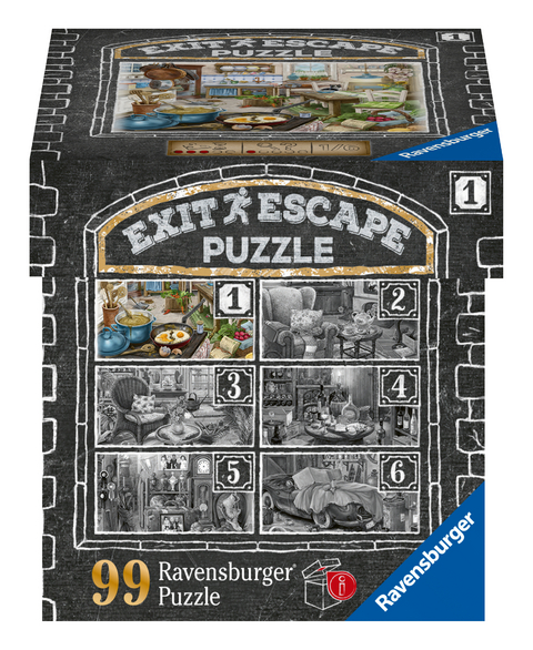 Ravensburger EXIT Puzzle 16877 - Im Gutshaus Küche – 99 Teile Puzzle für Erwachsene und Kinder ab 14 Jahren