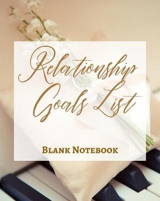 Relationship Goals List - Blank Notebook - Write It Down - Pastel Rose Gold Brown - Abstract Modern Contemporary Unique -  Presence