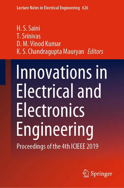Innovations in Electrical and Electronics Engineering - 