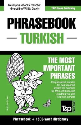 English-Turkish phrasebook and 1500-word dictionary - Andrey Taranov