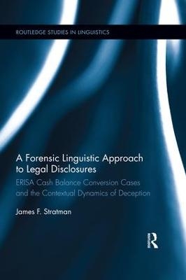 A Forensic Linguistic Approach to Legal Disclosures - James Stratman