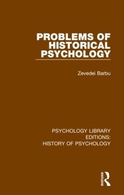 Problems of Historical Psychology - Zevedei Barbu
