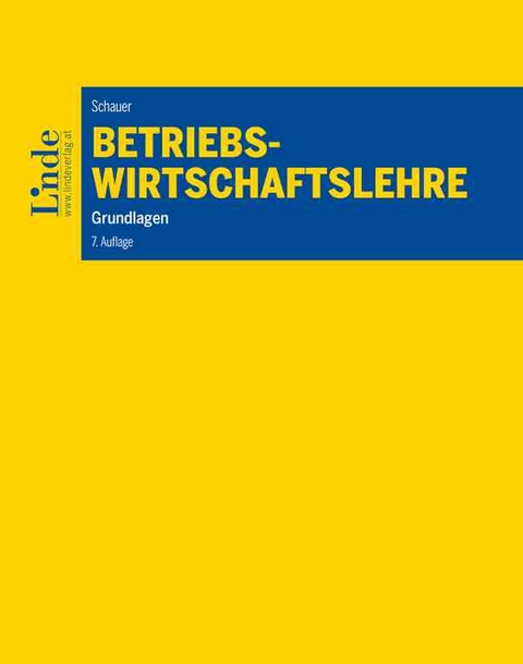 Betriebswirtschaftslehre - Reinbert Schauer