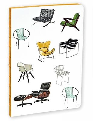 Mid-Century Modern Chairs A5 Notebook -  Hail Tiger Studio