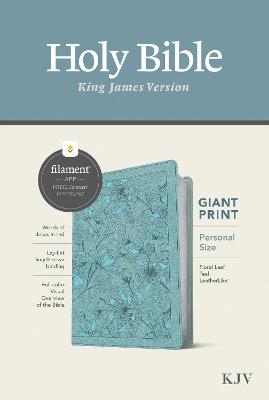 KJV Personal Size Giant Print Bible, Filament Edition, Teal -  Tyndale