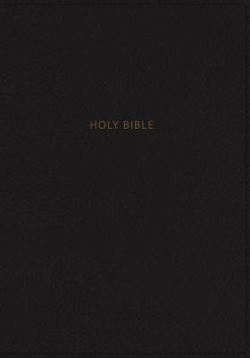 NKJV, Thinline Reference Bible, Large Print, Leathersoft, Black, Red Letter, Comfort Print -  Thomas Nelson