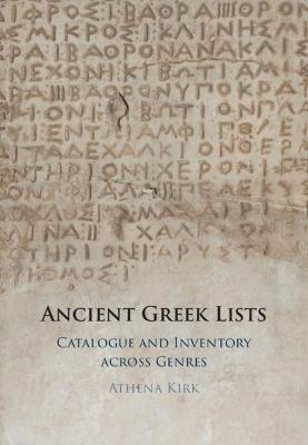 Ancient Greek Lists - Athena Kirk