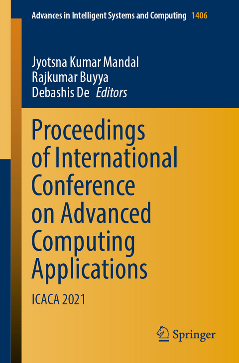 Proceedings of International Conference on Advanced Computing Applications - 