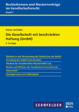 Die Gesellschaft mit beschränkter Haftung (GmbH) - Seefelder, Günter