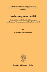 Verfassungskontinuität. - Christoph Johannes Smets