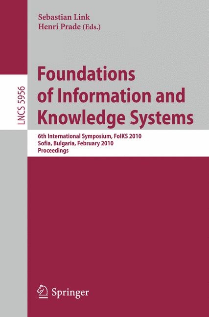 Foundations of Information and Knowledge Systems - 