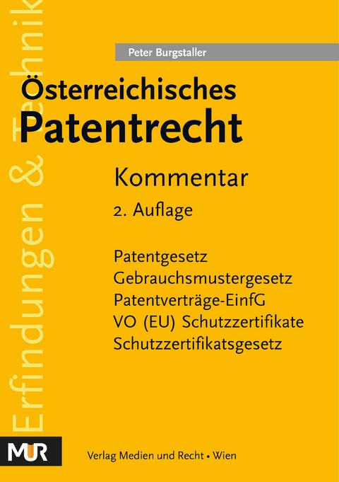 Österreichisches Patentrecht - Peter Burgstaller