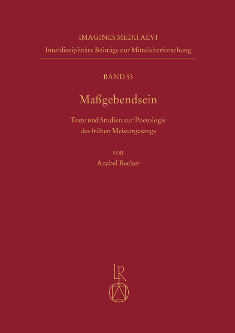 Maßgebendsein - Anabel Recker