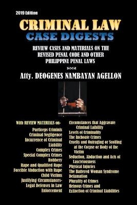 Criminal Law Case Digests - Atty Deogenes Nambayan Agellon