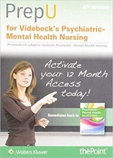 PrepU for Videbeck's Psychiatric Mental Health Nursing - Videbeck, Sheila L.