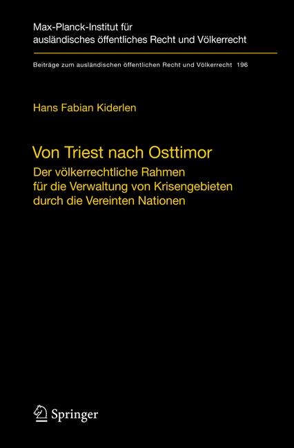 Von Triest nach Osttimor -  Hans Fabian Kiderlen