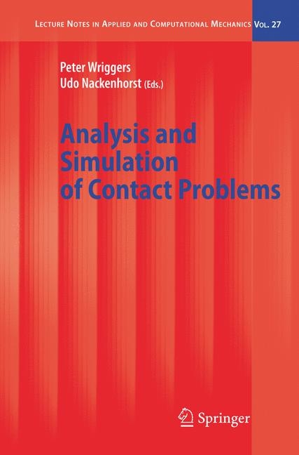 Analysis and Simulation of Contact Problems - 