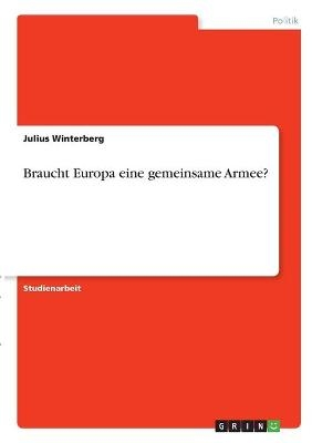Braucht Europa eine gemeinsame Armee? - Julius Winterberg