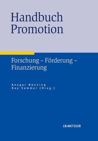 Handbuch Promotion - Ansgar Nünning