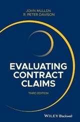 Evaluating Contract Claims - Mullen, John; Davison, Peter