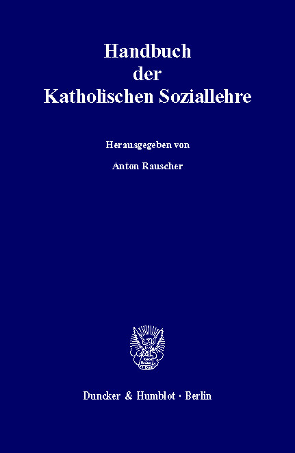 Handbuch der Katholischen Soziallehre. - 