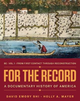 For the Record - David E. Shi, Holly A. Mayer