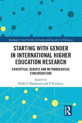 Starting with Gender in International Higher Education Research - 