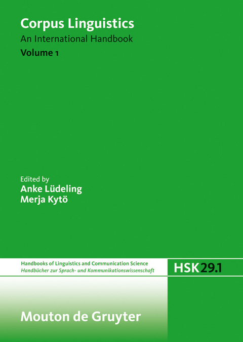 Corpus Linguistics. Volume 1 - 