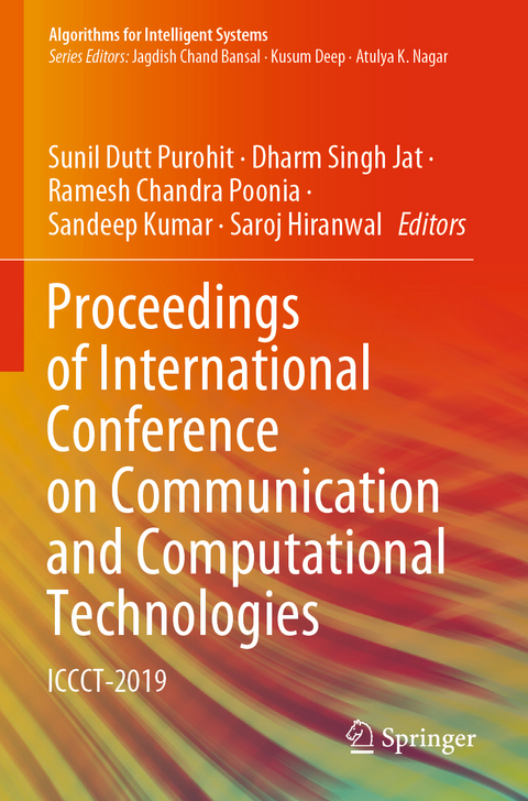 Proceedings of International Conference on Communication and Computational Technologies - 