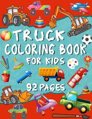 Truck Coloring Book for Kids - Purple Riverr