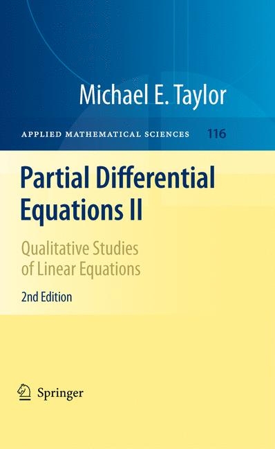 Partial Differential Equations II - Michael E. Taylor