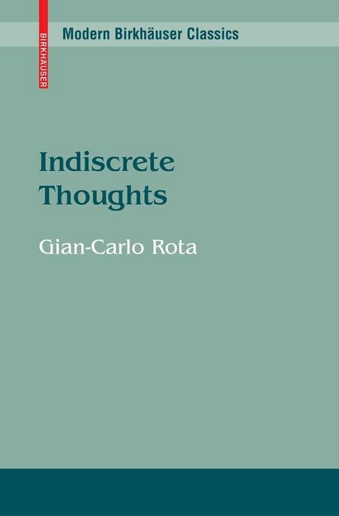 Indiscrete Thoughts -  Gian-Carlo Rota