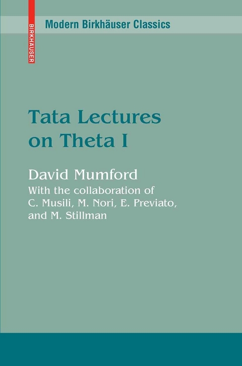 Tata Lectures on Theta I -  David Mumford