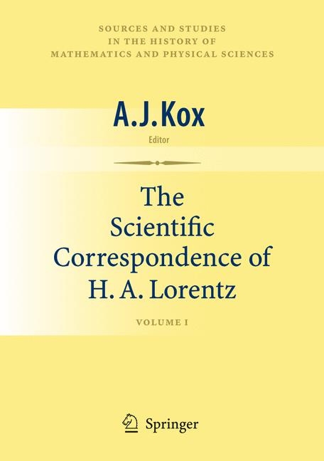 Scientific Correspondence of H.A. Lorentz - 