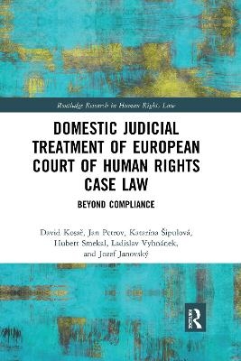 Domestic Judicial Treatment of European Court of Human Rights Case Law - David Kosař, Jan Petrov, Katarína Šipulová, Hubert Smekal, Ladislav Vyhnánek
