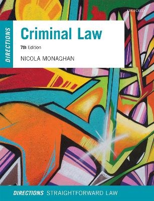 Criminal Law Directions - Nicola Monaghan