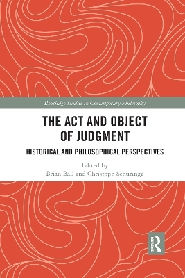The Act and Object of Judgment - 